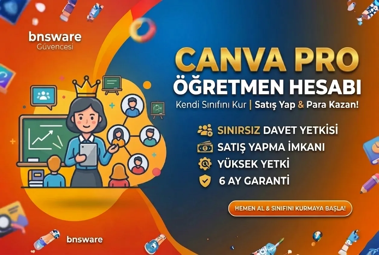 Canva Öğretmen Lisansı - Profesyonel Tasarım Araçları ve Ek Gelir Fırsatı Bir Arada